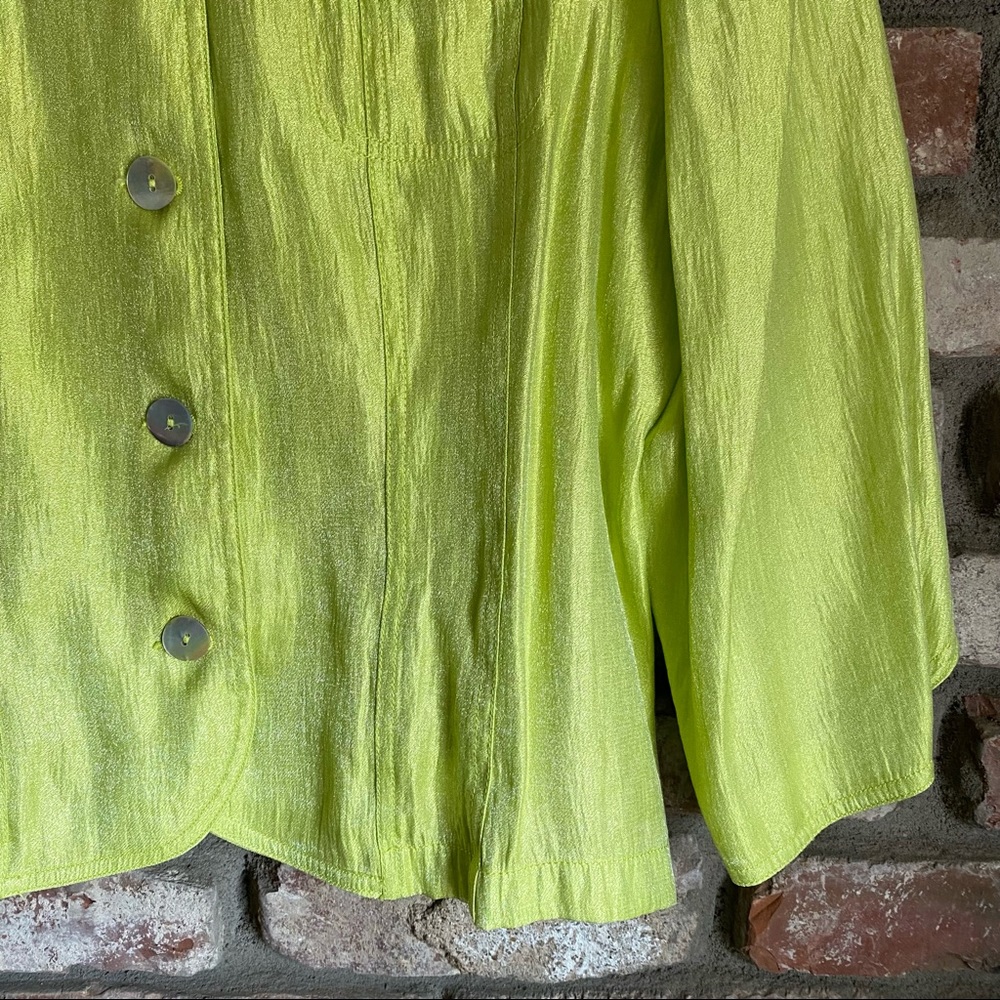 Ruby Rd. Lightweight Jacket Blazer Shacket Green - image 5